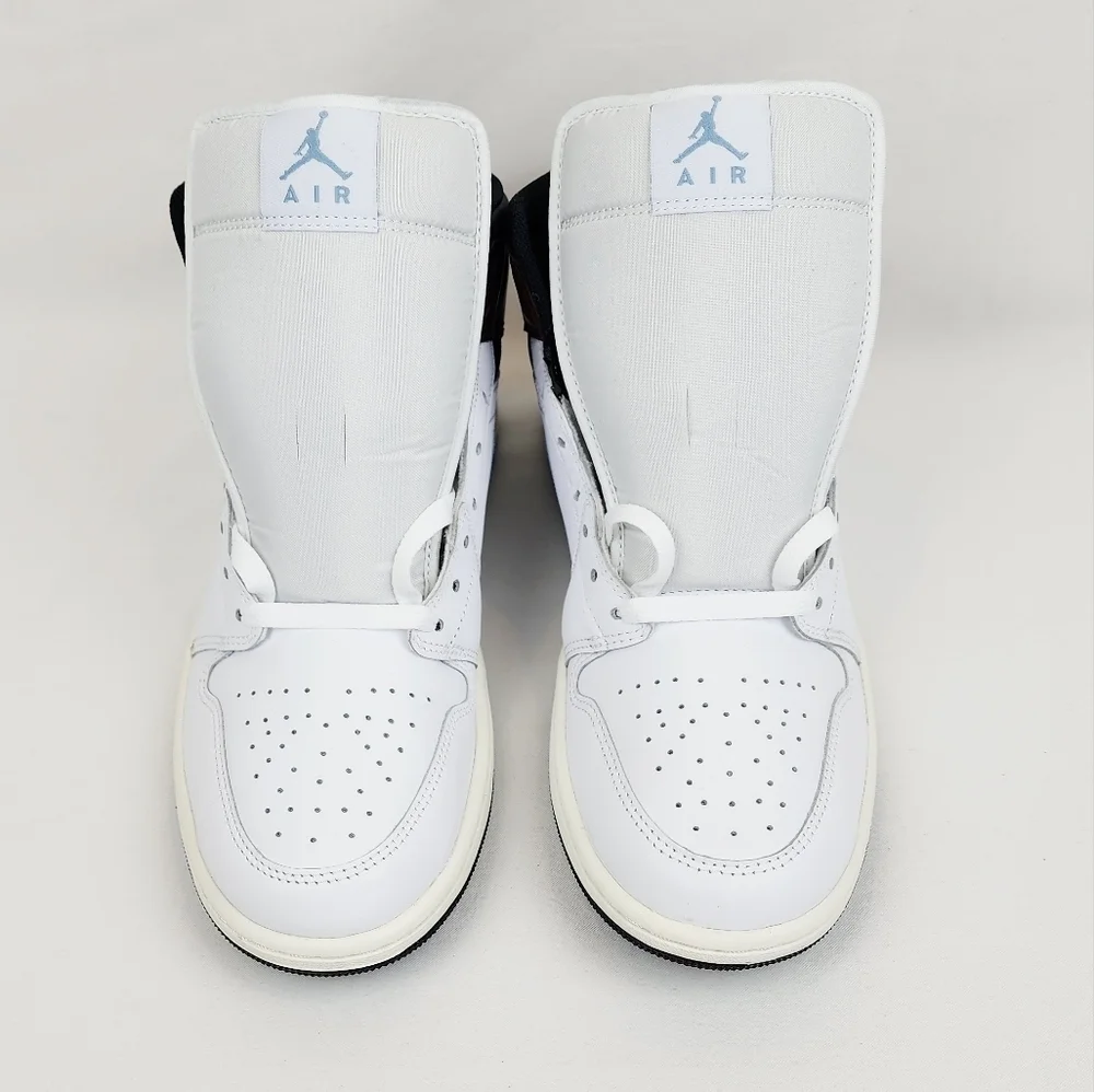 Air Jordan 1 Mid SE Sneakers White/Black/Sail/Blue Grey